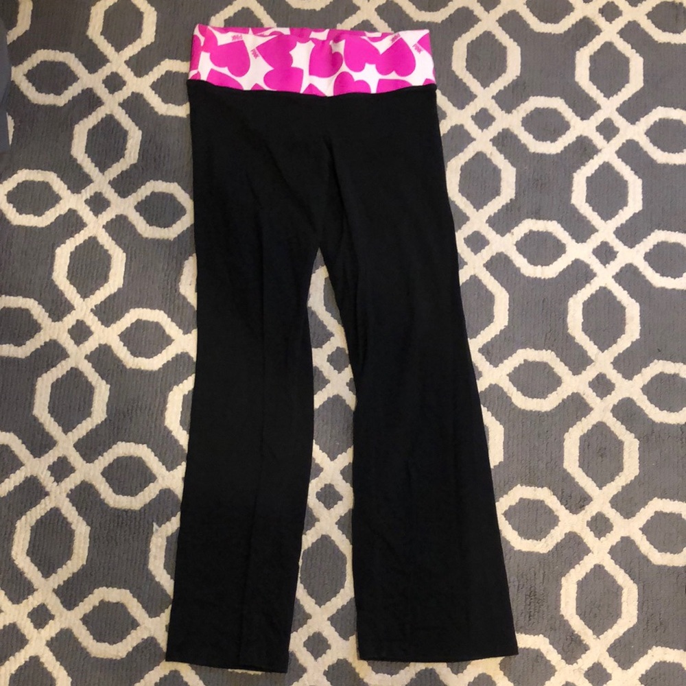 VS Pink bootcut yoga leggings